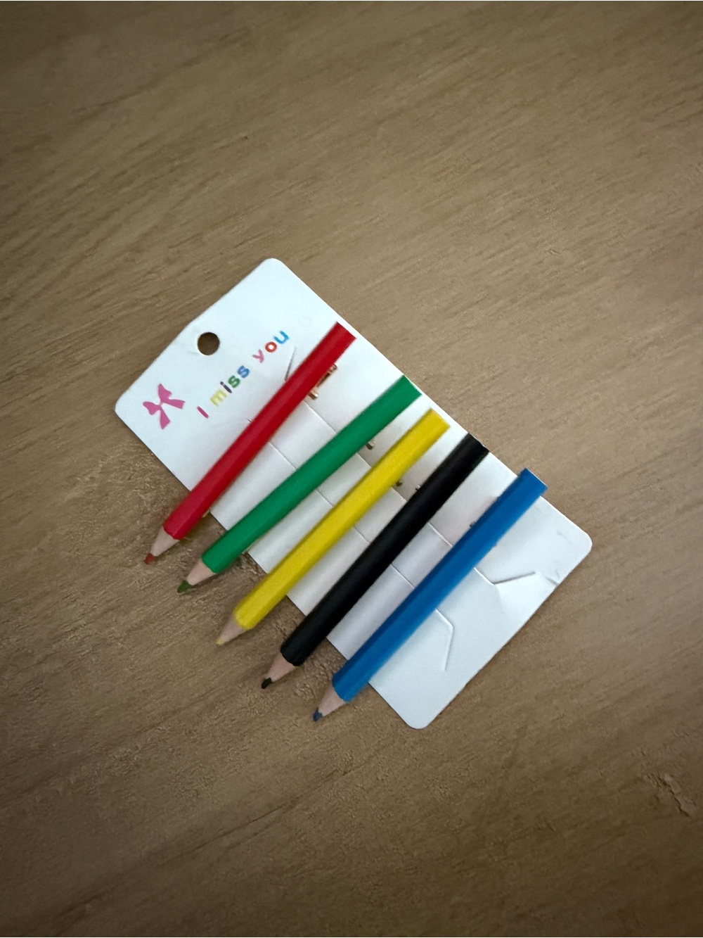 colored pencil hair clips